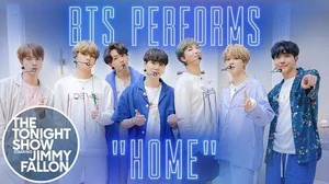 BTS performing "HOME" at The Tonight Show Starring Jimmy Fallon