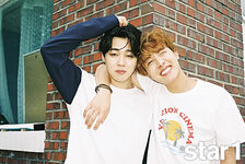 Jimin and J-Hope in the star1 Magazine (August 2016)