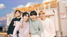 V, Jungkook, Jimin and Jin promoting FILA X BTS Dynamite Collection #1 (September 2021)