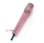 Pink mic with pink Swarovski crystals (Custom in 2019)