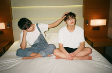 V and Jungkook promoting The Most Beautiful Moment in Life, Part 1 (April 2015)