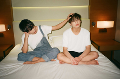 V and Jungkook promoting The Most Beautiful Moment in Life Pt.1 #1 (April 2015)