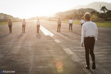 BTS shooting "Epilogue: Young Forever" MV.