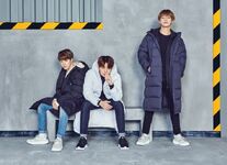 Jimin, V and Jungkook promoting PUMA Striker Long Down Jacket (October 2017)