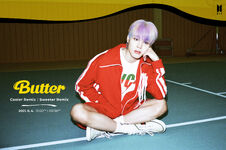 Jimin promoting "Butter (Cooler Remix)" and "Butter (Sweeter Remix)" (June 2021)