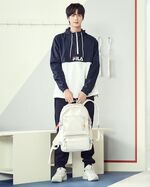 Jin promoting FILA #9 (January 2020)