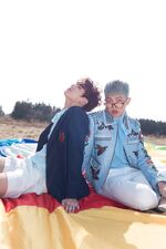 Jungkook and RM promoting The Most Beautiful Moment in Life: Young Forever (April 2016)