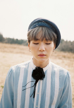 Suga promoting The Most Beautiful Moment in Life: Young Forever #1 (April 2016)