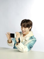 j-hope promoting Samsung GalaxyZFlip5 #2 (July 2023)