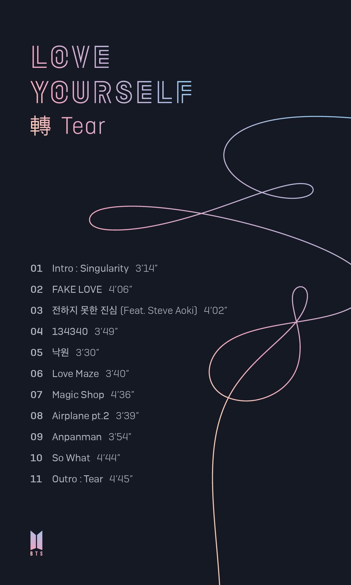 ぶーめらんジョングク＆V「LOVE YOURSELF：轉Tear」 BTS LOVE YOURSELF 轉 'Tear' - Random ver.