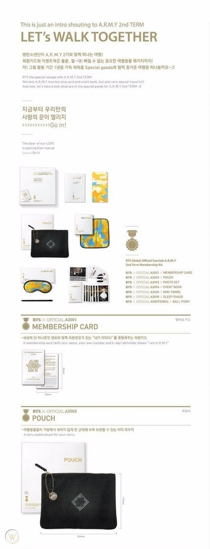 BTS ARMY Membership KIT 2nd ファンクラブ