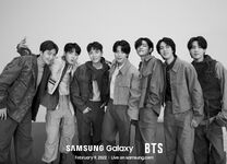 BTS promoting Samsung Galaxy #1 (February 2022)