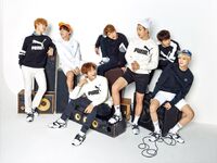 BTS promoting Puma BLAZE Time #5 (February 2016)