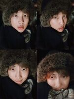 RM on Twitter: "춥따" [2019.09.20]