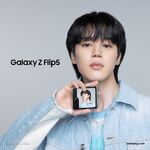 Jimin promoting Samsung GalaxyZFlip5 #1 (July 2023)