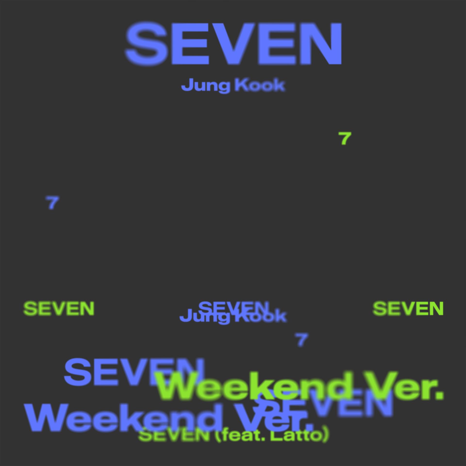 About Music on X: Jungkook of BTS in 'Seven': Monday, Tuesday, Wednesday  Thursday, Friday, Saturday, Sunday Monday, Tuesday, Wednesday Thursday,  Friday, seven days a week Every hour every minute every second, you