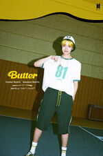 J-Hope promoting "Butter (Cooler Remix)" and "Butter (Sweeter Remix)" (June 2021)