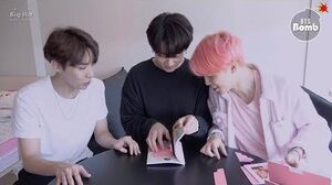 "Map of the Soul: Persona" Album unboxing by J-Hope, Jimin and Jungkook