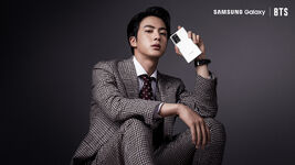 Jin promoting Samsung Galaxy #1 (September 2020)