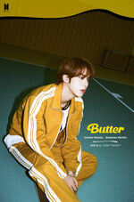 Jin promoting "Butter (Cooler Remix)" and "Butter (Sweeter Remix)" (June 2021)