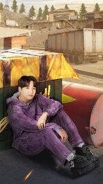 Jungkook promoting Garena Free Fire #2 (March 2022)