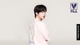 Jin promoting FILA Voyager #6 (March 2020)