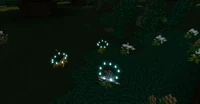 The Bark Amulet effect on a few mobs