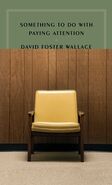 The cover of the first edition of Something to Do With Paying Attention