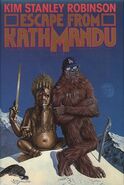 The original cover of Escape from Kathmandu (1989)