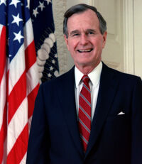 George H. W. Bush, President of the United States, 1989 official portrait