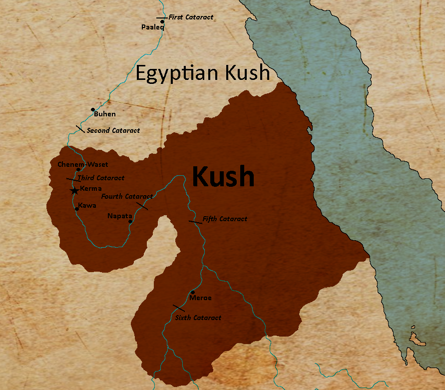 carte de la civilisation kush