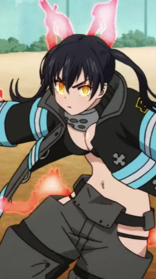 Tamaki Kotatsu is a character from the anime Fire Force who has a distinct  appearance. She has long - Playground