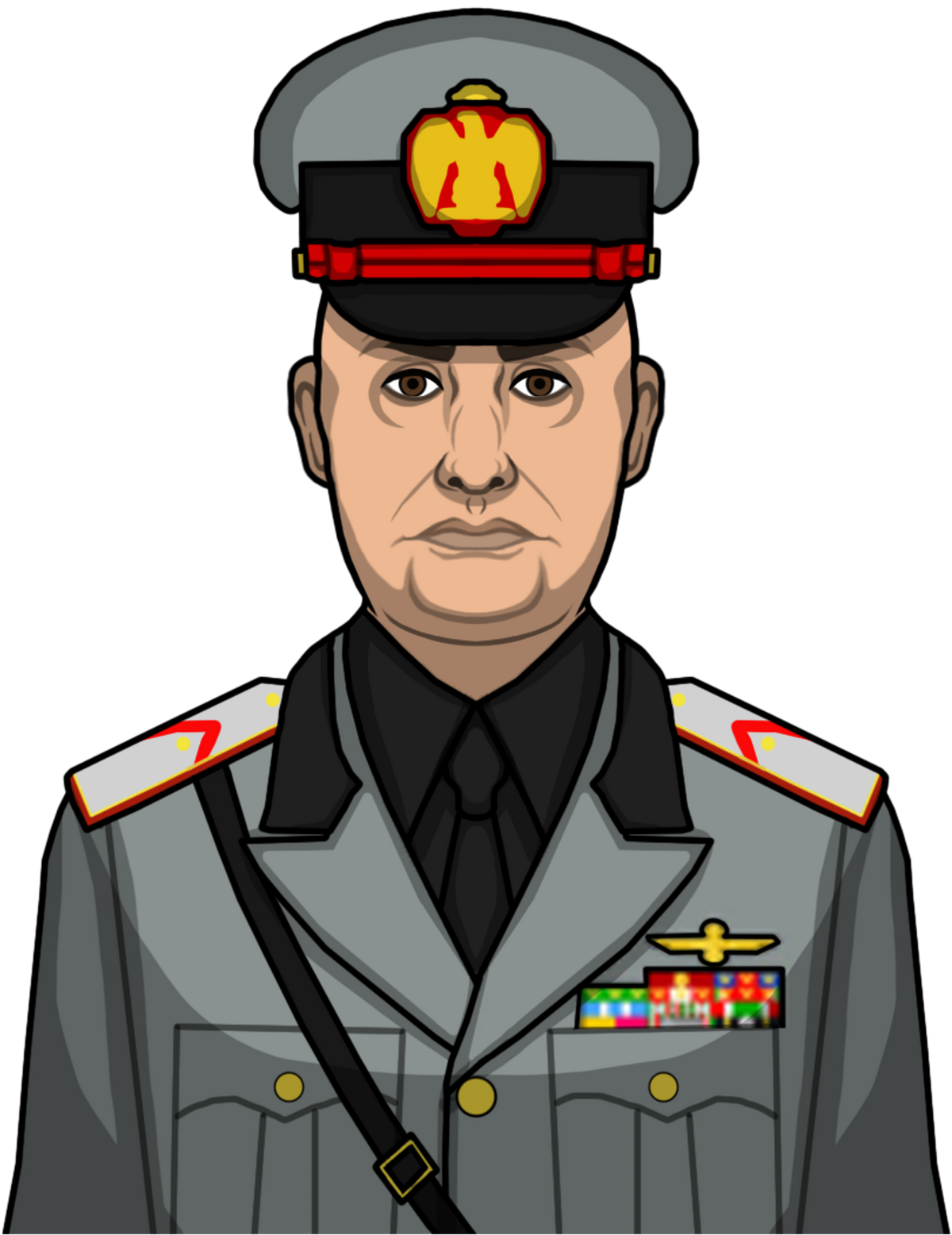 Benito Mussolini Cartoon #0061864 iPhone 15 Plus Case by Granger - Fine Art  America
