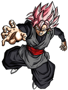 Super Saiyan Rose Goku Black, referred in-game as "Black Rose Goku", drawn by hsvrt from Deviantart