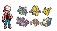 Classic Red's Pokemon Team