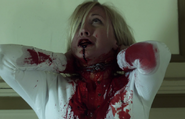 Claire being hung.