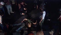 Belial and Duane's unconscious bodies.