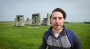 James at Stonehenge