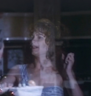 Carol stuck behind mirror