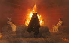 Midsommar Temple Burning