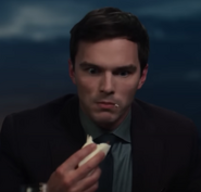 Tyler eating a tortilla