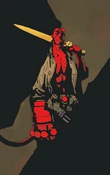 Hellboy with Excalibur