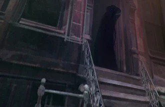 A Shan disguised as a cloaked citizen (Art by Christian Bravery)