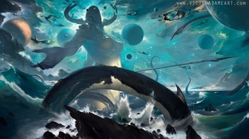 Tiamat's true form (Art by Victor Adame)