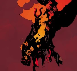 Hellboy's Devil Trigger when facing against the Harlot of Babylon