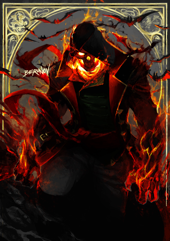 ghost rider red flame