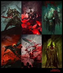 Several demonic legions (Art by Dominik Mayer)