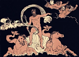 Neptune depicted in the Aeneid