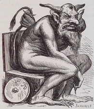 An illustration of Belphegor (Art from Dictionnaire Infernal)