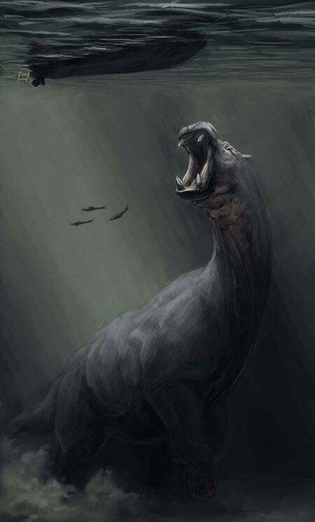 Fan art of Mokele-Mbembe and i hope offical will be like this i hope so.